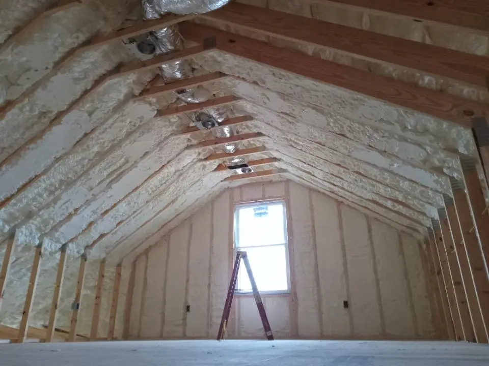 Spray foam roofing application for Crawl Space Insulation project in Elburn